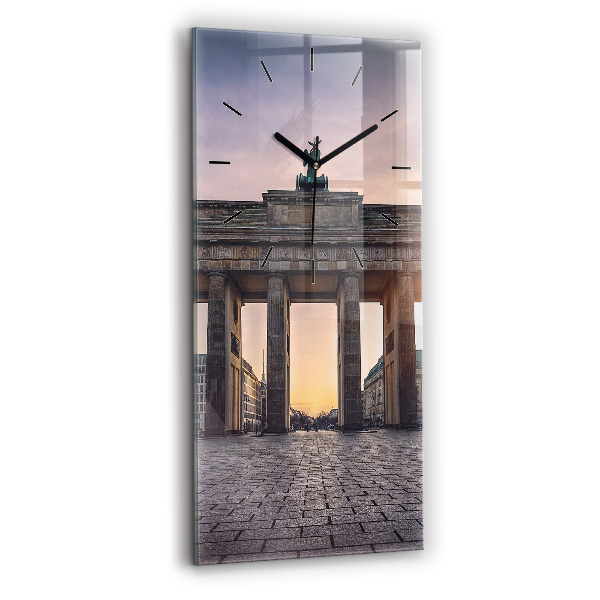Vertical wall clock Brandenburg Gate