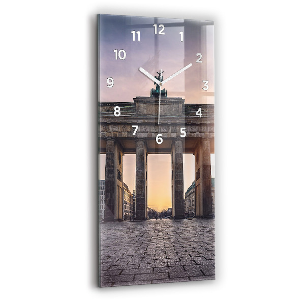 Vertical wall clock Brandenburg Gate