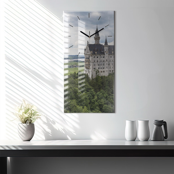 Vertical wall clock Neuschwanstein Castle