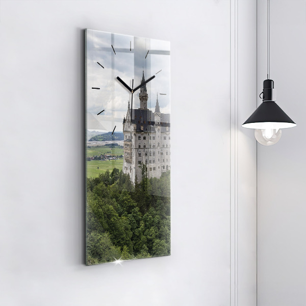 Vertical wall clock Neuschwanstein Castle