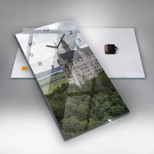 Vertical wall clock Neuschwanstein Castle