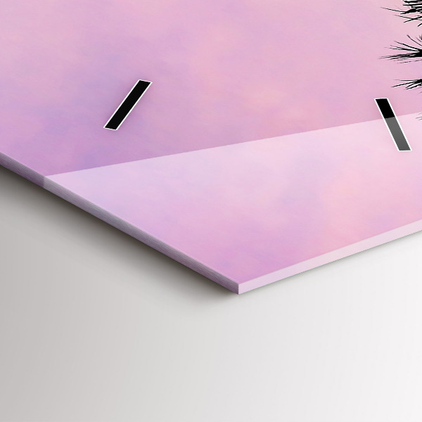 Vertical wall clock Los Angeles Sunset