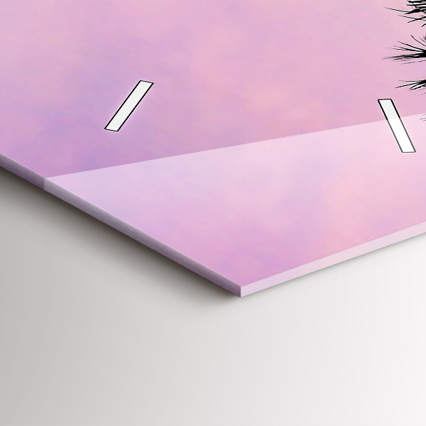 Vertical wall clock Los Angeles Sunset