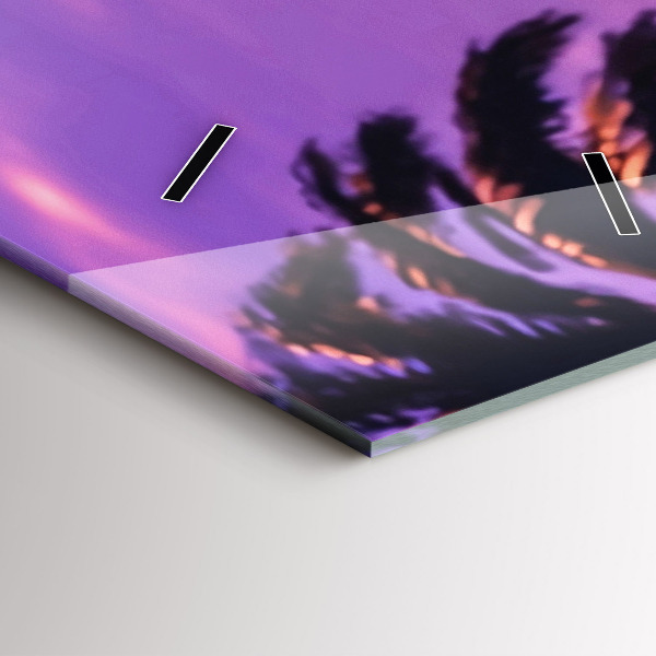 Vertical wall clock Sunset in LA