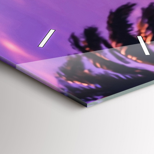 Vertical wall clock Sunset in LA