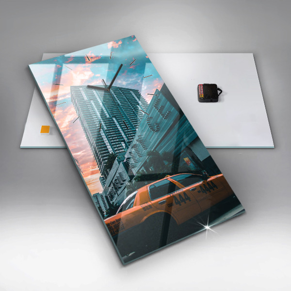 Vertical wall clock Miami, Florida