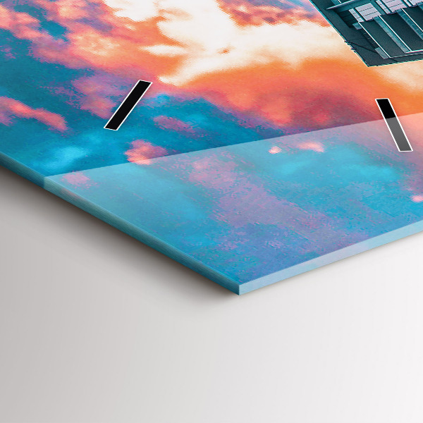 Vertical wall clock Miami, Florida