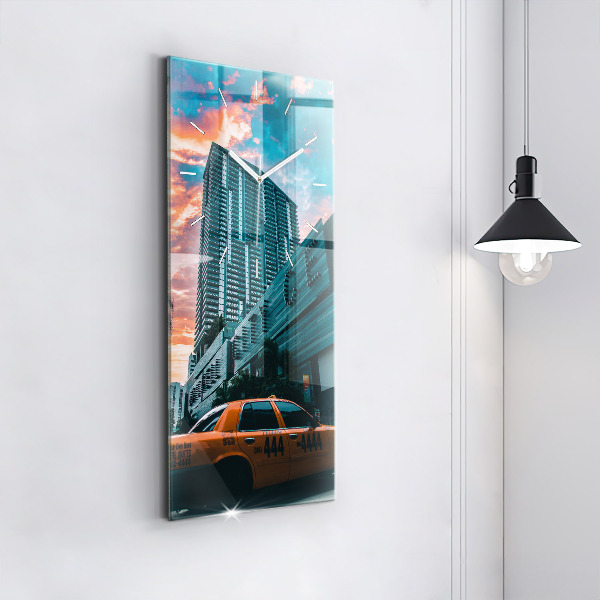 Vertical wall clock Miami, Florida