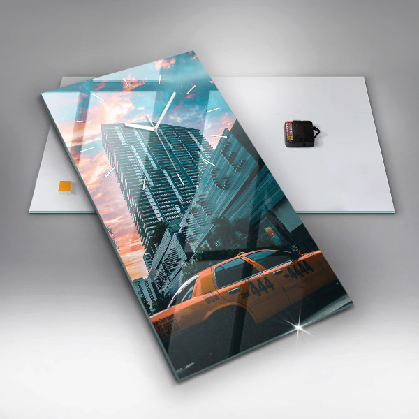 Vertical wall clock Miami, Florida