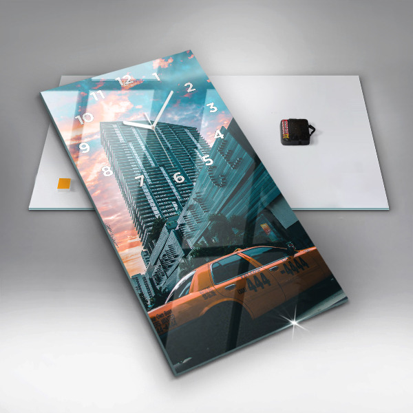 Vertical wall clock Miami, Florida