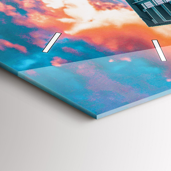 Vertical wall clock Miami, Florida