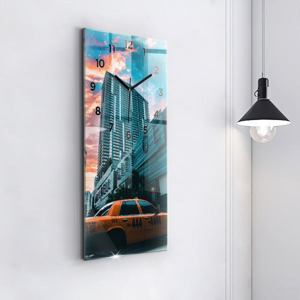 Vertical wall clock Miami, Florida