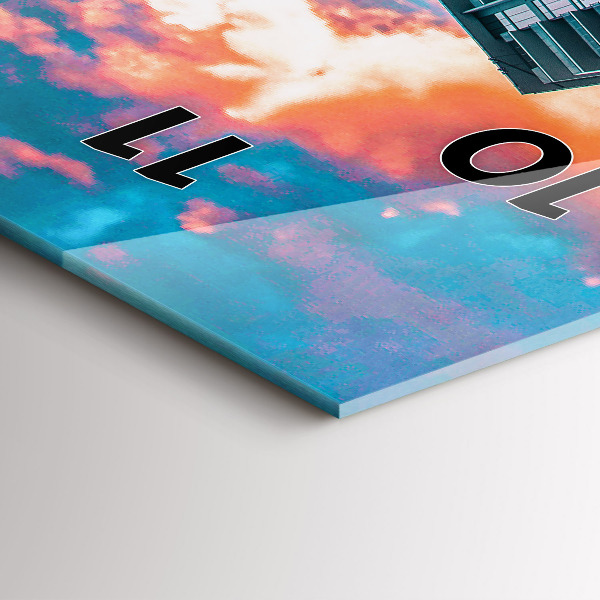 Vertical wall clock Miami, Florida