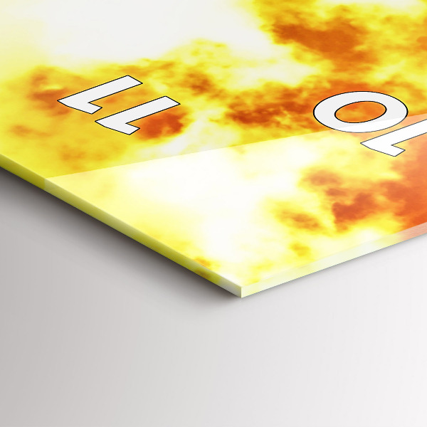 Vertical wall clock The Eiffel Tower in Paris