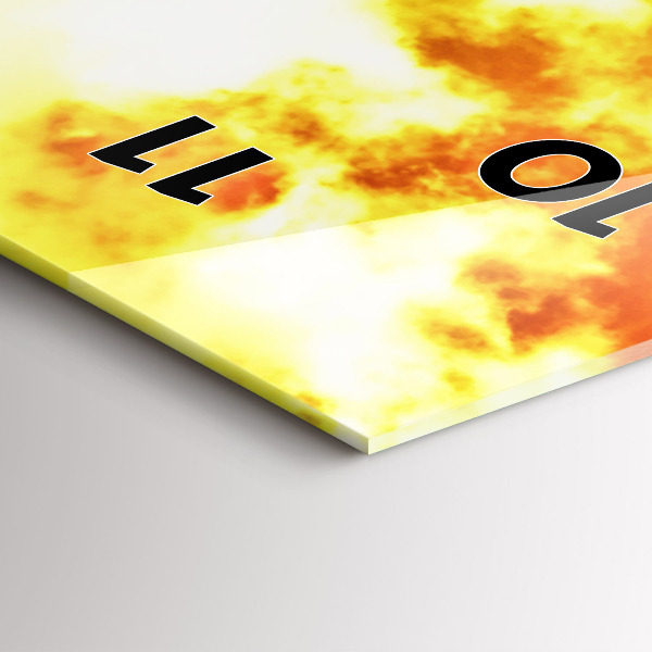 Vertical wall clock The Eiffel Tower in Paris