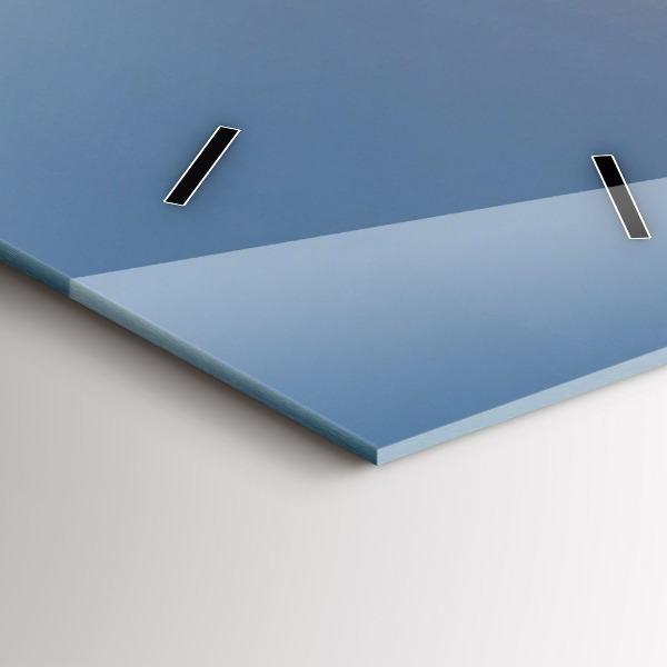 Vertical wall clock Mountain landscape