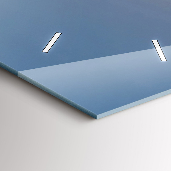 Vertical wall clock Mountain landscape