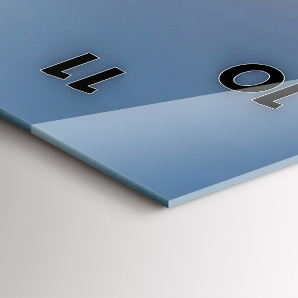 Vertical wall clock Mountain landscape