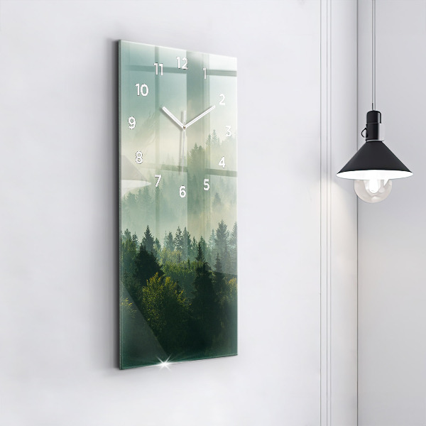 Vertical wall clock Sunrise Beskids