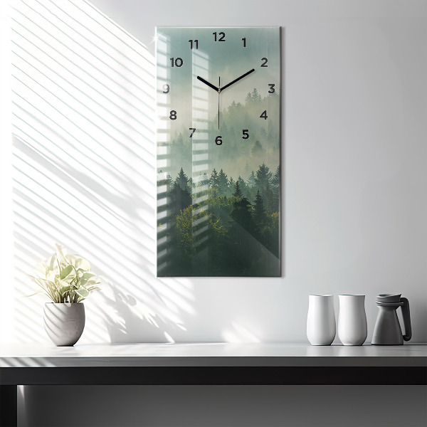 Vertical wall clock Sunrise Beskids