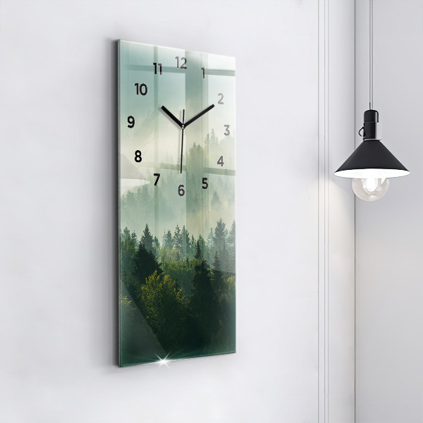 Vertical wall clock Sunrise Beskids