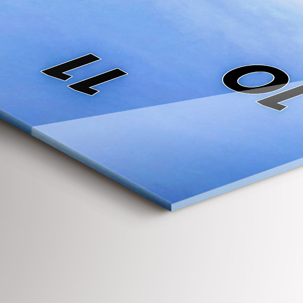 Vertical wall clock Sokolica Peak in the Pieniny Mountains