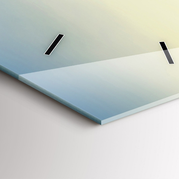 Vertical wall clock Sunset over the mountains