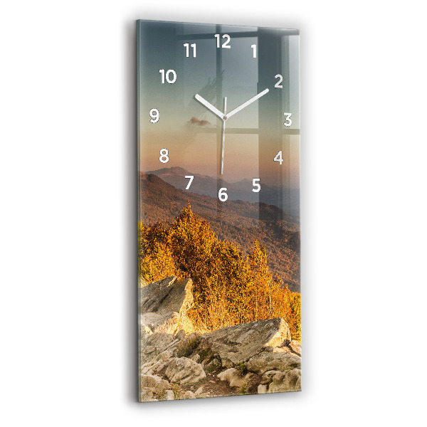 Vertical wall clock Bieszczady Mountains