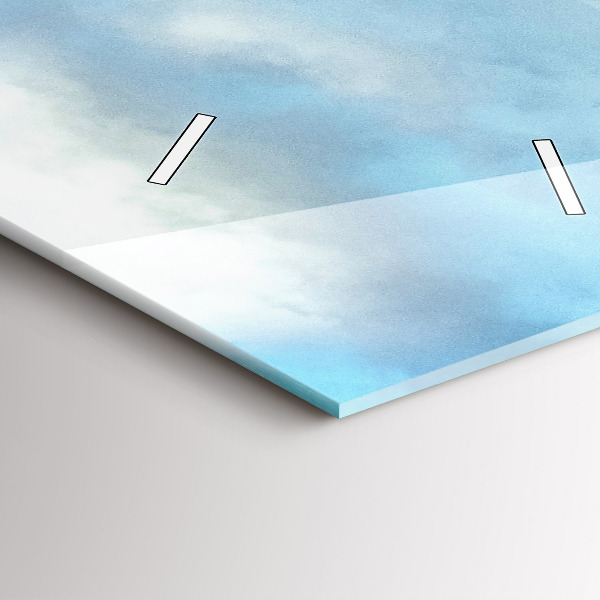 Vertical wall clock Mountain landscape