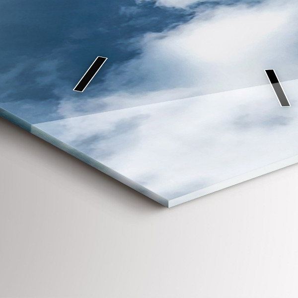 Vertical wall clock Panorama of the city of Ostrava