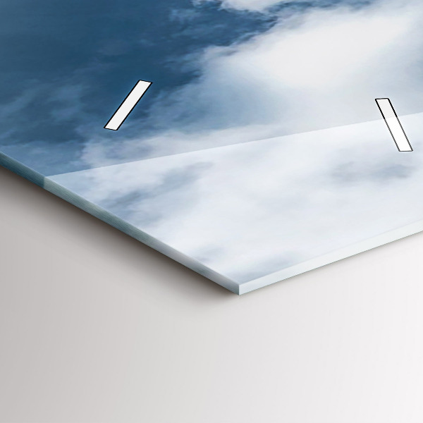 Vertical wall clock Panorama of the city of Ostrava