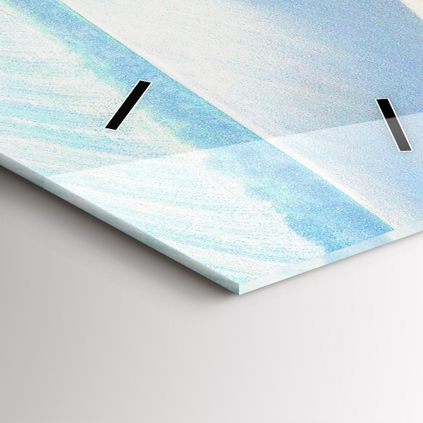 Vertical wall clock Moravia Rural Landscape