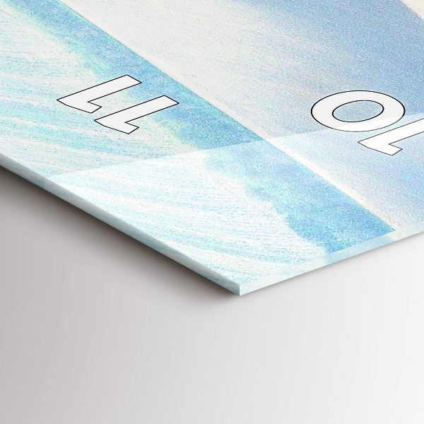 Vertical wall clock Moravia Rural Landscape