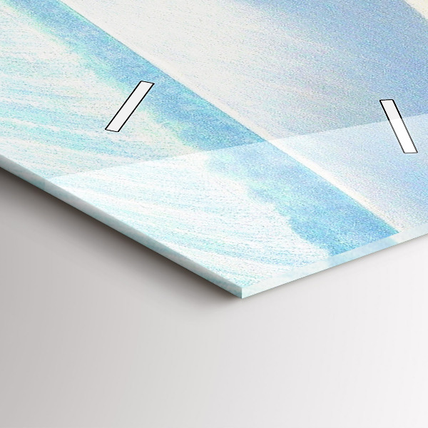 Vertical wall clock Moravia Rural Landscape