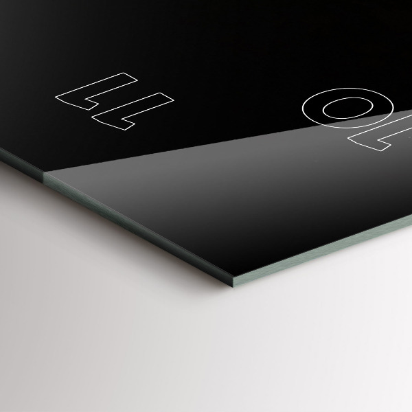 Vertical wall clock Charles Bridge in Prague