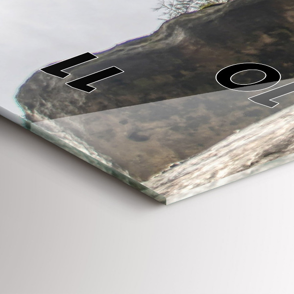 Vertical wall clock Rock city in the Czech Republic