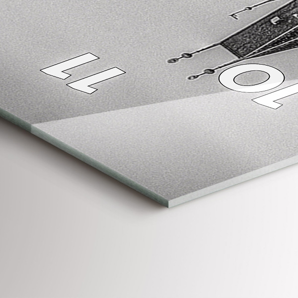 Vertical wall clock Charles Bridge in Prague