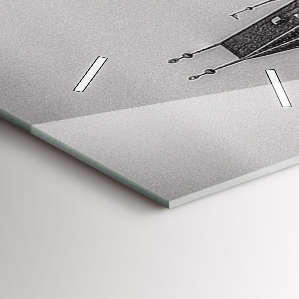 Vertical wall clock Charles Bridge in Prague