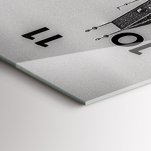 Vertical wall clock Charles Bridge in Prague