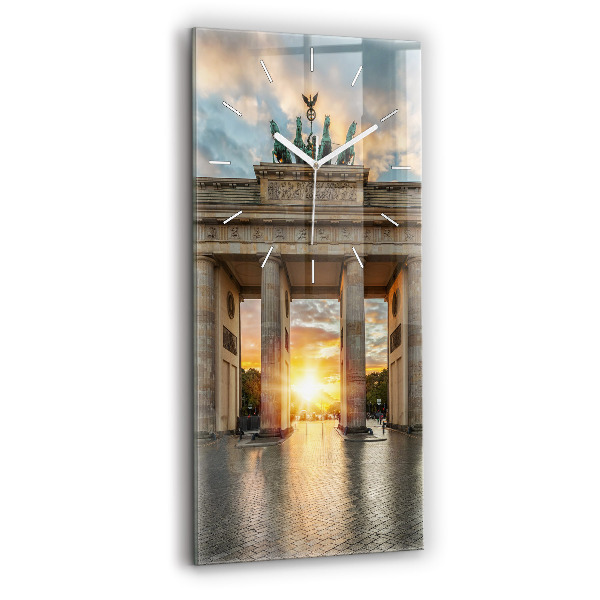 Vertical wall clock Brandenburg Gate in Berlin