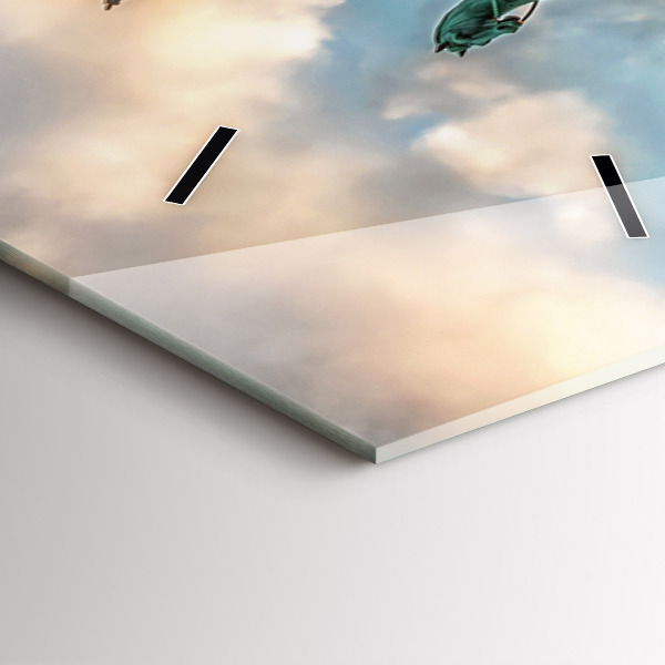 Vertical wall clock Brandenburg Gate in Berlin