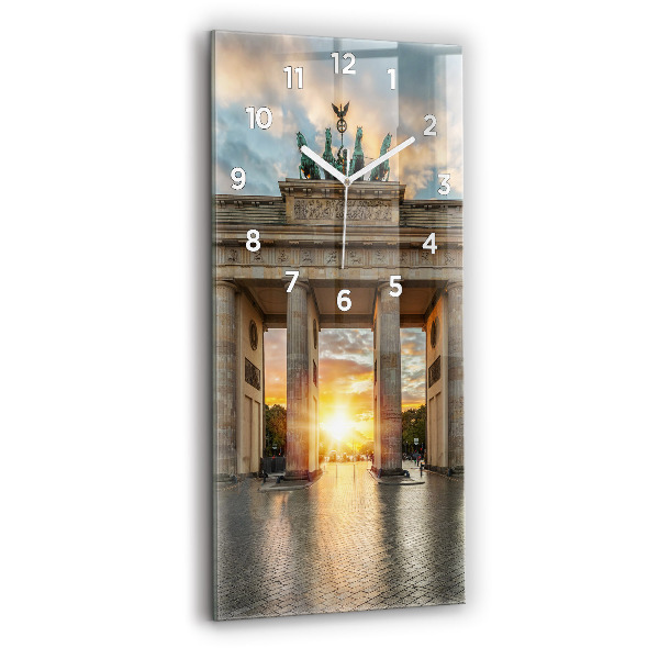 Vertical wall clock Brandenburg Gate in Berlin