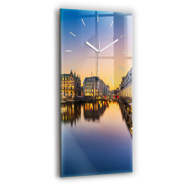 Vertical wall clock Hamburg City Hall