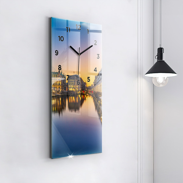 Vertical wall clock Hamburg City Hall
