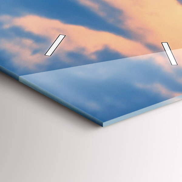 Vertical wall clock View of the town hall