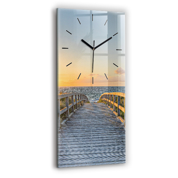 Vertical wall clock Beach Holidays