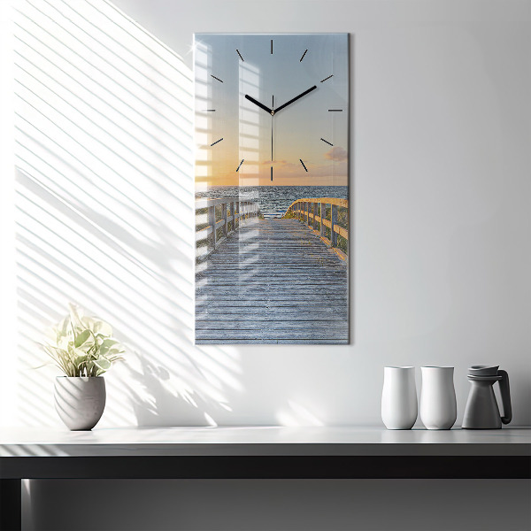 Vertical wall clock Beach Holidays