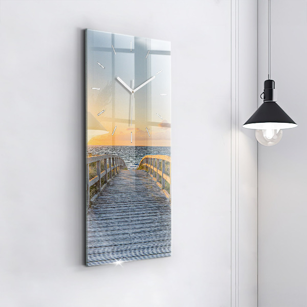 Vertical wall clock Beach Holidays