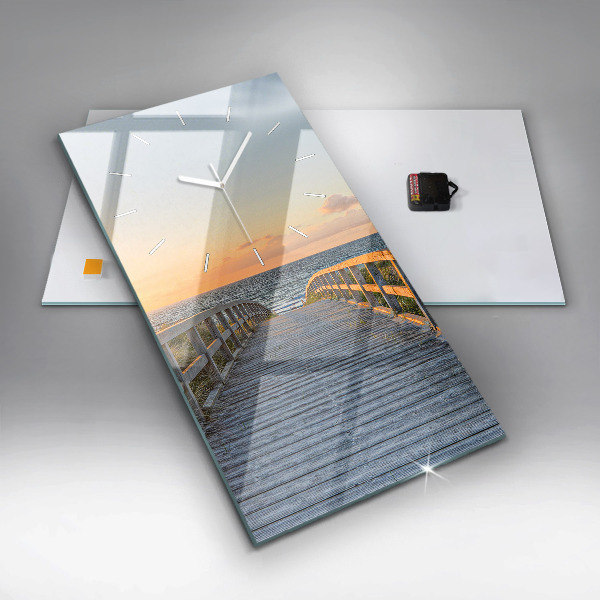 Vertical wall clock Beach Holidays