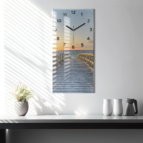 Vertical wall clock Beach Holidays
